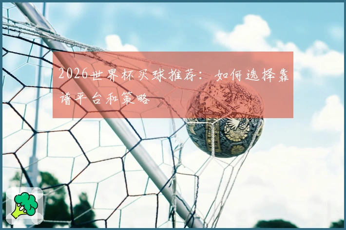 2026世界杯买球推荐:如何选择靠谱平台和策略